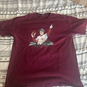 Vintage Undefeated Pete Rose shirt size large